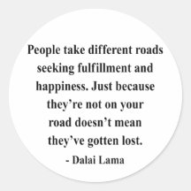 dalai lama quote 1a round stickers