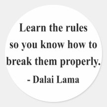 dalai lama quote 2a round sticker