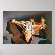 DALI-FIGURE ON THE ROCKS-PRINT