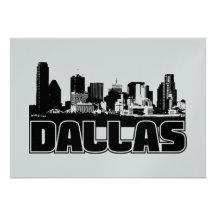Dallas Skyline Personalized Invitations