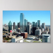 Dallas Texas Skyline Poster