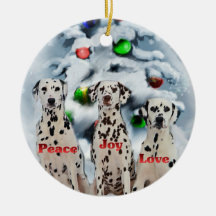 Dalmatian Christmas Gifts Ornaments