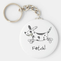 Dalmatian Fetch Keychain