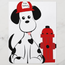 Dalmatian Fire Dog Personalized Flyer