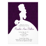 Damask Bride - Bridal Shower Invitaion (Plum) Personalized Invitations