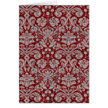 Damask Burgundy Cards
