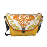 Damask Duo - Messenger Bag - Orange & Gold messenger bags