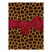 Damask Event Invitation Red large