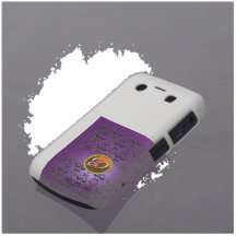 DAMASK GEM MONOGRAM purple black orange Blackberry Bold Case