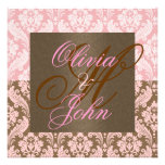 DAMASK GLAMOUR ENGAGEMENT Invitation