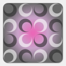 Damask grey & pink stickers