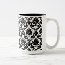 Damask home decor mug
