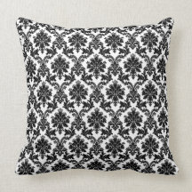 Damask home decor pillow