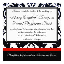 Damask Invitation