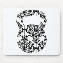 Damask Kettlebell Mouse Mat