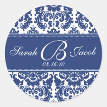 Damask Monogram Sticker- Customise it!