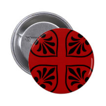 Damask on dark red pins