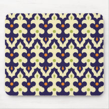 Damask paisley arabesque wallpaper pattern mousepads