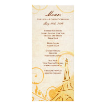 Damask Parisienne - Marmalade & Fall Spice Menu Invites