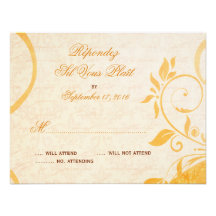 Damask Parisienne - Marmalade & Fall Spice RSVP Announcements