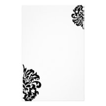damask personalised stationery