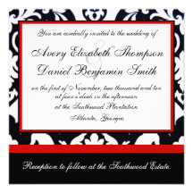 Damask Personalized Announcements