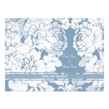 damask - secret garden - wedding invitation