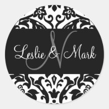 Damask Sticker for Wedding