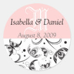 Damask Stickers Monograms Gifts Seals