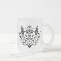 Damask Victorian Mug Black