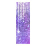 Damask Wildflowers, MADAM VALESKA in Purple Business Card Template