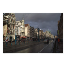 Damrak, Amsterdam Art Photo