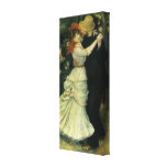 Dance at Bougival by Renoir, Vintage Impressionism Gallery Wrapped Canvas
