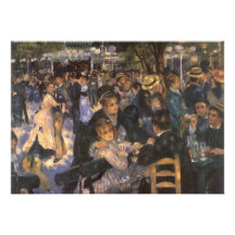 Dance at Le Moulin de la Galette by Renoir Personalised Invite