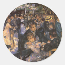 Dance at Le Moulin de la Galette by Renoir Sticker