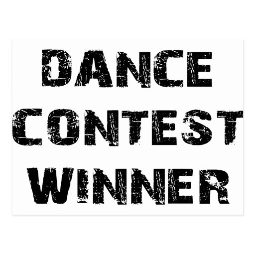 Dance Contest Winner Postcard