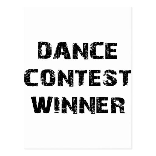 Dance Contest Winner Postcards