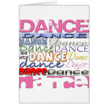 Dance Dancer's Products Greeting Cards
