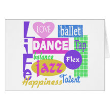 Dance Mix Greeting Cards