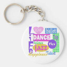 Dance Mix Key Chain