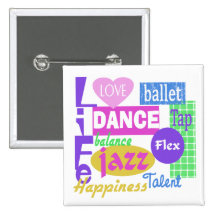 Dance Mix Pinback Button