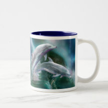 Dance Of The Dolphins Art Mug