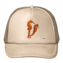 Dance Of The Seahorses (Orange) Trucker Hats