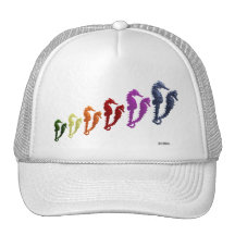 Dance Of The Seahorses Pop Art 1 Trucker Hats