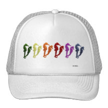 Dance Of The Seahorses Pop Art 2 Hat
