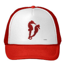Dance Of The Seahorses (Red) Trucker Hats