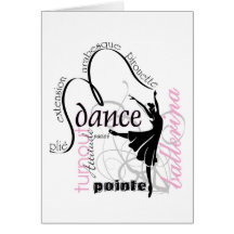 Dance On Pointe Note Card