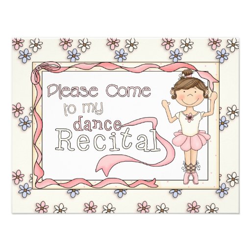 Dance Recital Invitation