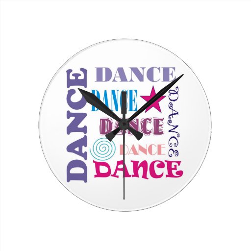Dance Repeating Round Wallclocks
