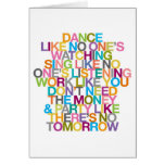 DANCE SING PARTY GREETING CARD